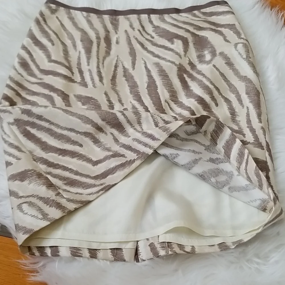 Ann Taylor LOFT Zebra Print Shift Skirt